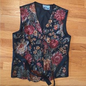 Vintage floral vest